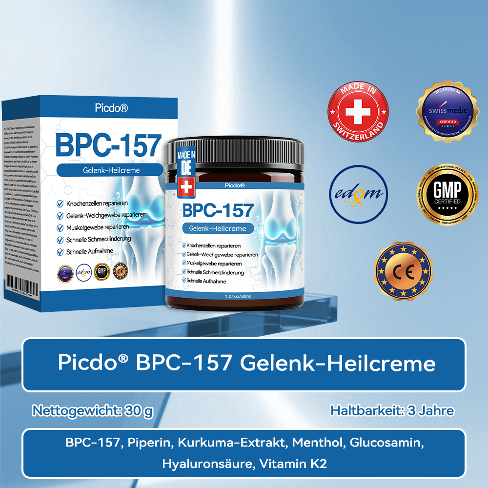 𝖯𝗂𝖼𝗱𝗼® BPC-157 Gelenk-Heilcreme💪Behandelt Arthritis, Neuropathie, Rheuma, Sportverletzungen und mehr👩⚕️