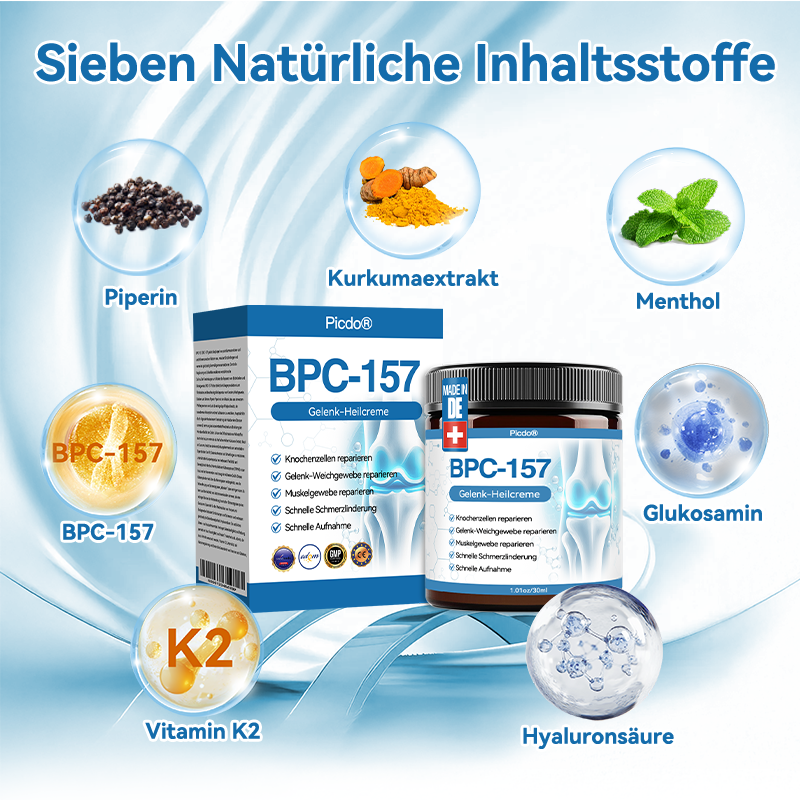 𝖯𝗂𝖼𝗱𝗼® BPC-157 Gelenk-Heilcreme💪Behandelt Arthritis, Neuropathie, Rheuma, Sportverletzungen und mehr👩‍⚕️