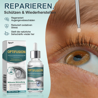 Spzv® OPTIFUSION NANOAUGENTROPFENSERUM🌸 Nanotechnologie stellt klares Sehen wieder her,  ohne Brille, ohne Operation